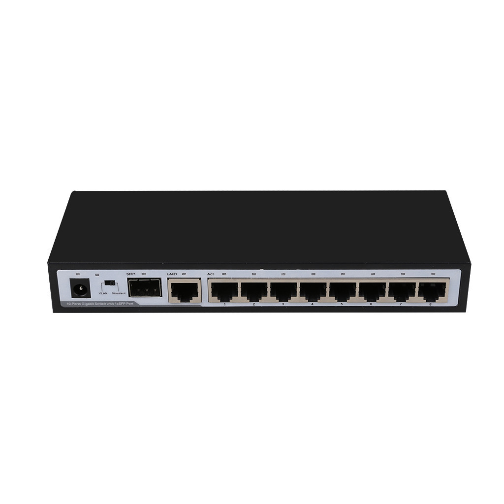 Công tắc không được quản lý Gigabit 10 cổng Cổng RJ45 9x 10 / 100 ...