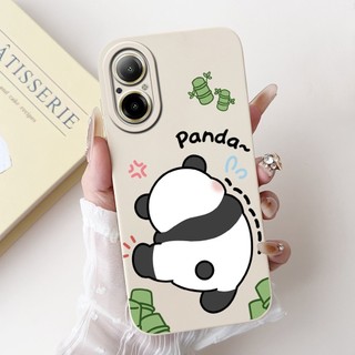 Vỏ Cho Realme C67 Ốp Lưng RMX3890 Thỏ Đáng Yêu Bơ Gấu Trúc Bảo Vệ Camera Vỏ TPU Mềm Cho RealmeC67 C 67 4G