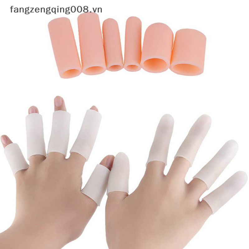 F8vn 5 chiếc ống gel silicone băng ngón tay bảo vệ ngón chân chân giảm đau chân chăm sóc f8vn