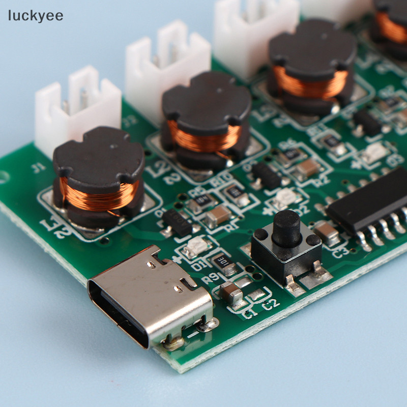 Luckyew DC5V Type-C Máy tạo độ ẩm DIY Bộ dụng cụ tạo sương mù Trình điều khiển Bảng mạch 4 Tấm phim phun sương Mô-đun Oscillag TQ