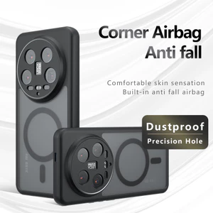Dành Cho Honor Magic 6 Pro Ốp Lưng ELVEV Chống Sốc Frosted Skin Feel Matte PC + TPU Chống Vân Tay Trong Suốt