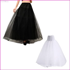 Vic 3 Lớp Lưới Cứng Mềm Hỗ Trợ Vòng Váy Cưới Lông Tơ Petticoat Cô Dâu Wedd