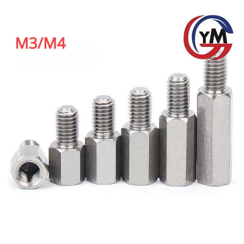 [Ymh1] M3 / m4 Trụ inox ，chân inox Đực Cái, Cái Cái,Cọc inox đỡ Ốc inox ...