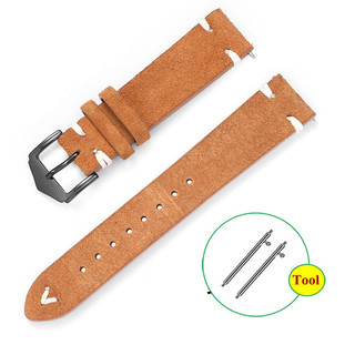 Dây đeo đồng hồ da lộn 20mm 22mm Phát hành nhanh Dây đeo đồng hồ da thật Da bò Dây đeo đồng hồ cho nam nữ cổ điển DW