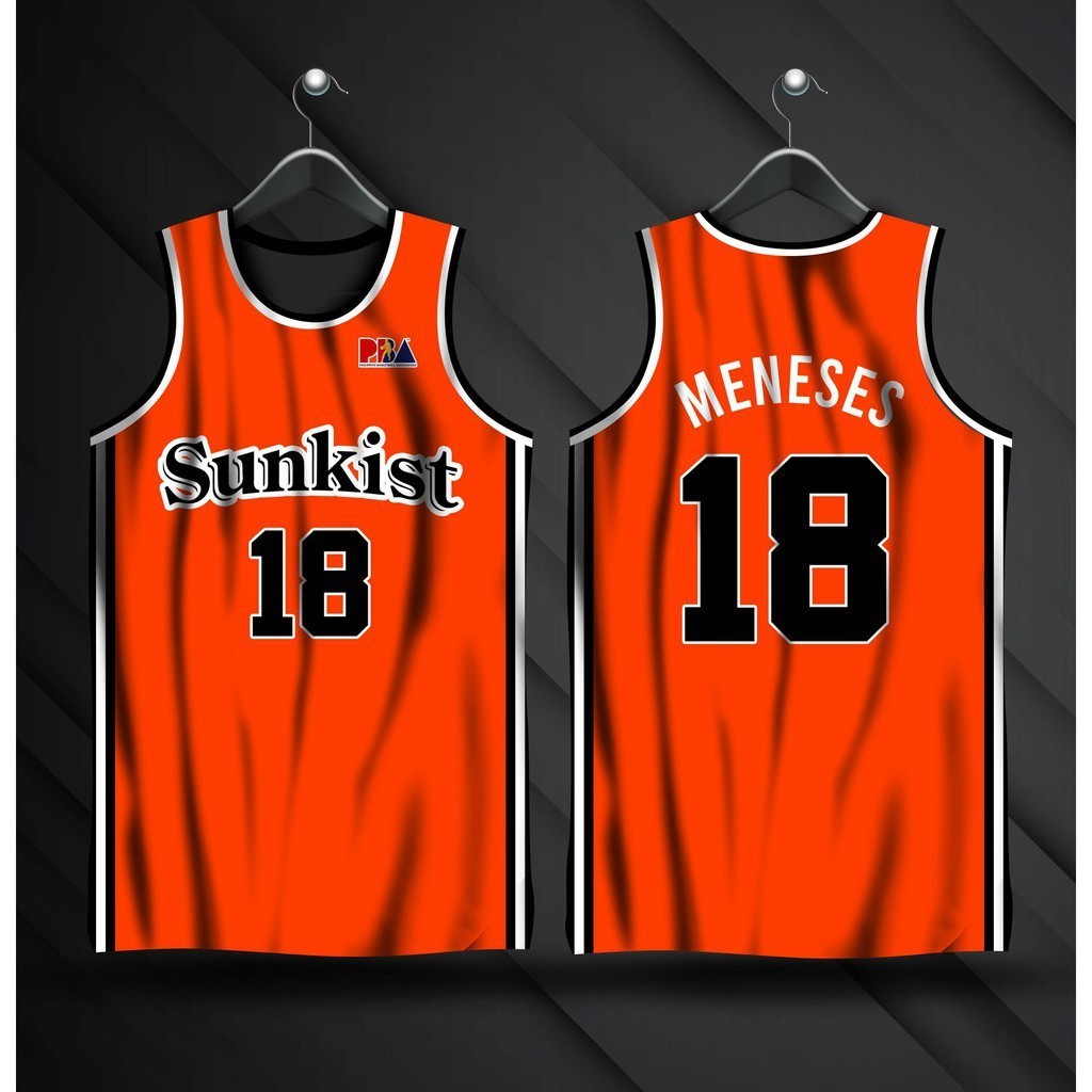 Jersey PBA RETRO | Meneses VERGEL SUNKIST #18 Jersey BASKETBALL Thăng ...