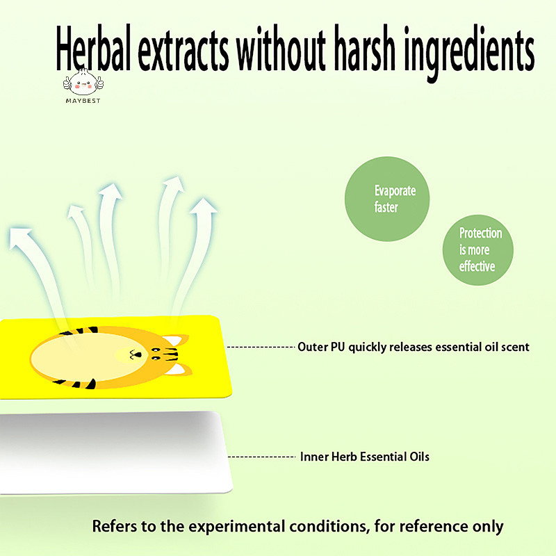 Maybest 36 / 60 Miếng Dán Chống Muỗi Hoạt Hình Miếng Dán Muỗi Tự Nhiên Không Độc Hại {VN}