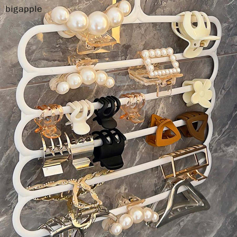 Bigapple Tóc Móng Vuốt Giá Để Đồ Người Tổ Chức Dung Tích Lớn Treo Tường Kẹp Tóc Móc Treo Không Gian al Giá Để Đồ RDG