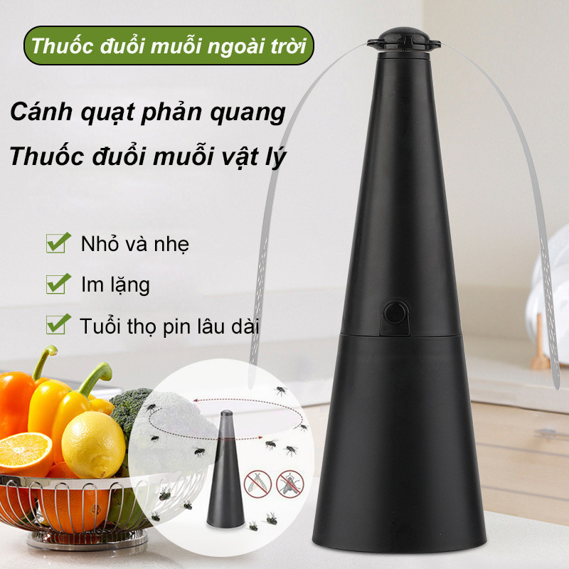 Quạt đuổi ruồi côn trùng, tự động máy diệt côn trùng,bẫy ruồi tự động,Máy đuổi ruồi cánh quạt đa chức năng ngoài trời