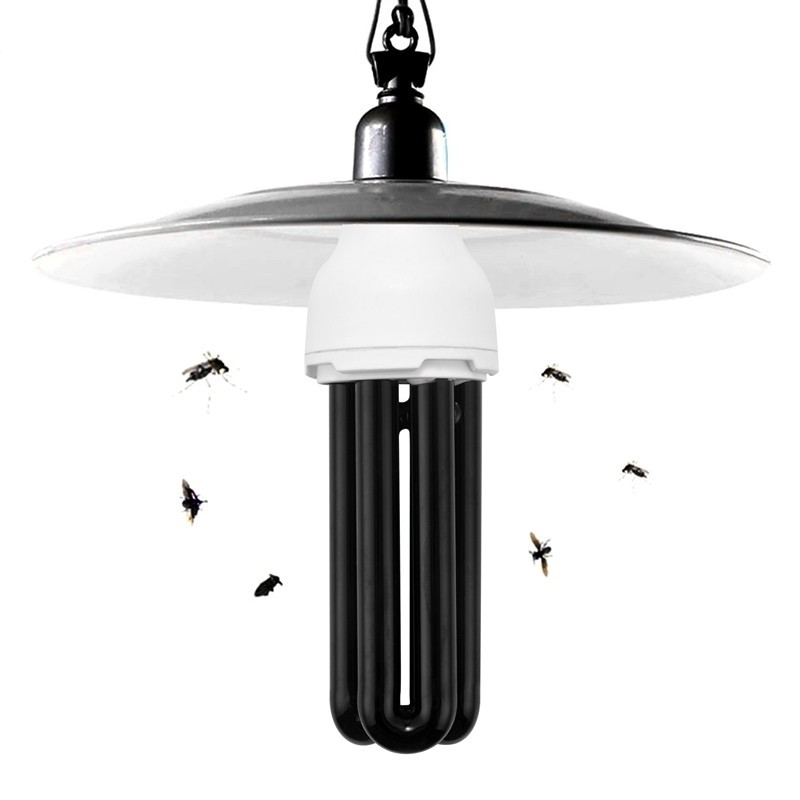 E27 40W UV Tia cực tím huỳnh quang Blacklight CFL Bóng đèn 220V Hình dạng: Công suất thẳng Điện áp: 40W DC 12V