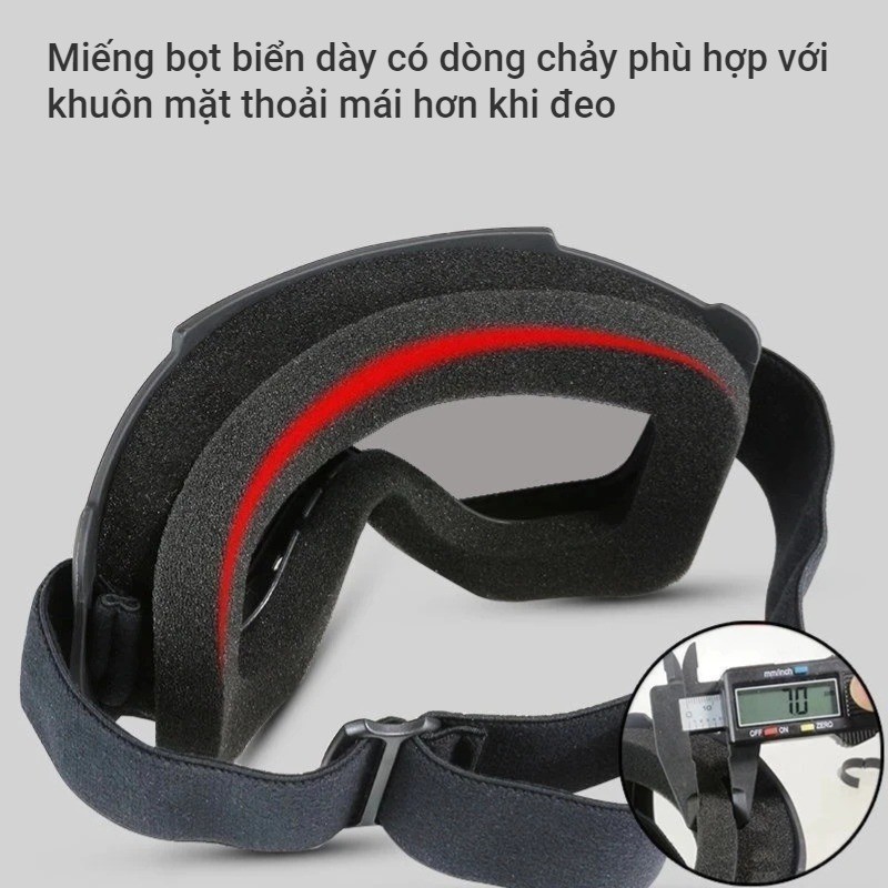 Cao Cấp Mặt Nạ Xe Máy, Kính Lái Xe, Mặt Nạ Mũ Bảo Hiểm Thể Thao Dành Cho Xe Địa Hình Gió Bụi Và Chống Nước