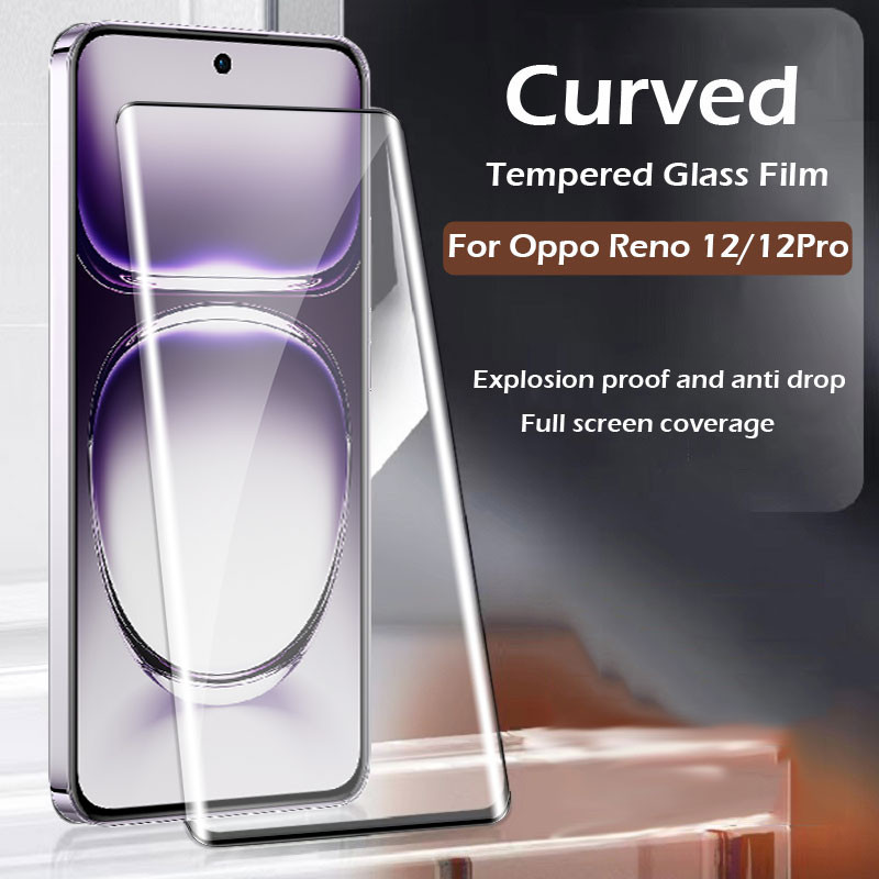 3d Hot Uốn Màn Hình Mặt Trước Bảo Vệ Cho Oppo Reno 12 Pro 12Pro 5G 2024 Kính Cường Lực Cho Oppo Reno12 Pro Reno12Pro 5G Màn Hình Chống Trầy Xước