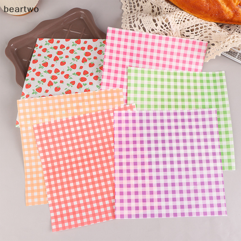 < Beartwo > 100 Chiếc Giấy Wd Thực Phẩm Giấy Sáp Chống Dầu Bánh Mì Burger Macarons Bao Bì Dụng Cụ Nướng Bánh Nhà Bếp Giấy Trang Trí Đẹp