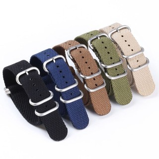Dây đeo đồng hồ Nylon NATO Dây đeo đồng hồ vải ZULU Dây đeo đồng hồ dệt 20mm 22mm Dây đeo đồng hồ Nylon bền mềm thay thế Dây đeo cổ tay nam nữ Vòng đeo tay Khóa thép không gỉ