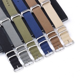 Dây đeo đồng hồ Nylon NATO Dây đeo đồng hồ vải ZULU Dây đeo đồng hồ dệt 20mm 22mm Dây đeo đồng hồ Nylon bền mềm thay thế Dây đeo cổ tay nam nữ Vòng đeo tay Khóa thép không gỉ