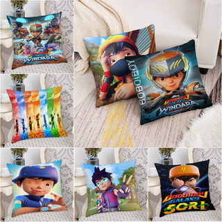 Boboiboy Galaxy Vỏ Gối Vuông In Hình Một Mặt Sofa Polyester Gối Phòng Khách Trang Trí Nhà (Không Có Gối)