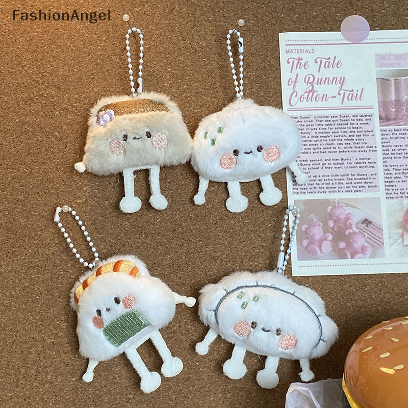 Fashionangel Dễ Thương Sushi Bánh Bao Thực Phẩm Búp Bê Móc Khóa Bé Gái Hoạt Hình Nhồi Bông Mềm Sang Trọng Móc Khóa Túi Nữ Phụ Kiện TH
