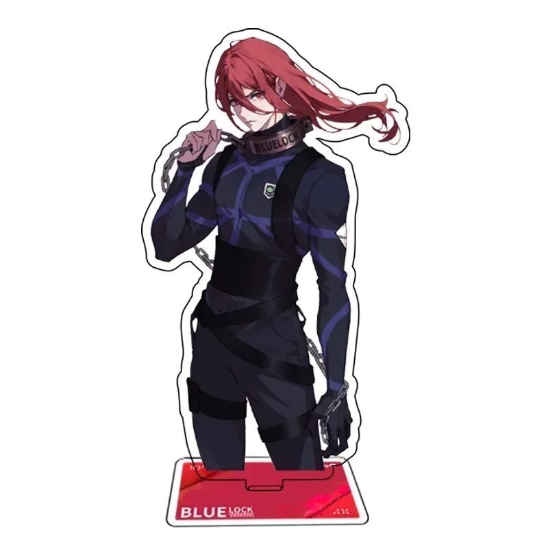 Mô hình Standee Bluelock Isagi Reo Nagi Sae Rin Chigiri Meguru Kunigami Baro a20 Phụ kiện trang trí để bàn góc học tập