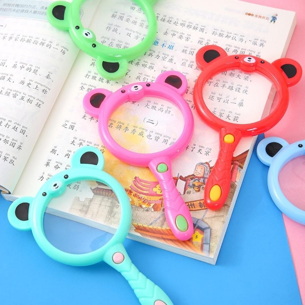 Kính lúp cầm tay HOBBYIN, Quà tặng Ống kính kính đọc sách PP, Khám phá ngoài trời Đồ chơi giáo dục hoạt hình dễ thương