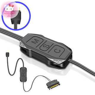 Moonlights ARGB Bộ Điều Khiển 5V 3pin Sang SATA Bộ Điều Khiển RGB 3PIN Hub Cho Máy Tính Cpu Vỏ Quạt Mát Tản Nhiệt Đèn LED EN