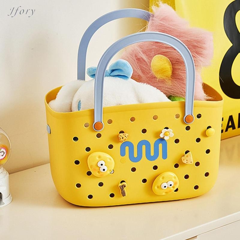Jfory có lỗ Giỏ đựng túi du lịch sành điệu có túi quyến rũ