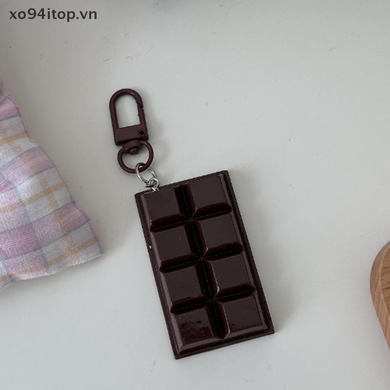 Xoitop 1 Túi Mặt Dây Chuyền Điện Thoại Mới Hiện Đại Đơn Giản Mô Phỏng Dễ Thương Thực Phẩm Sô Cô La Móc Khóa Trang Trí Quà Tặng Kinh Doanh VN