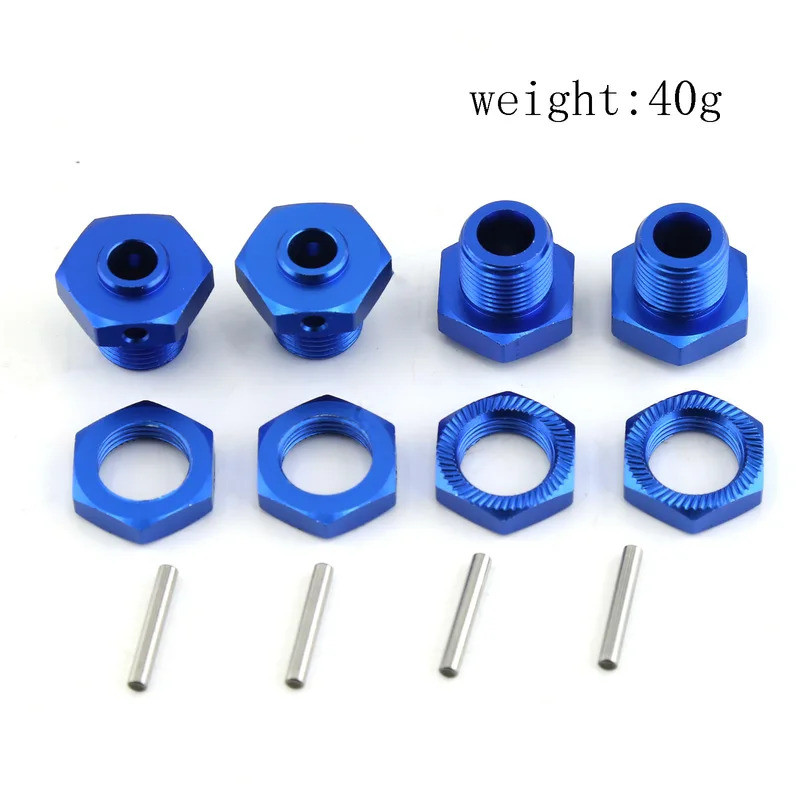 Kim Loại 17Mm Bánh Xe Lục Giác Hub Adapter Có Đai Ốc Cho Arrma 1 / 8 3S Typhon 1 / 10 Big Rock V3 RC Xe Nâng Cấp Phần Phụ Kiện Bộ