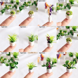 [ToyFeb] 12 Phong Cách 1: 12 Chậu Cây Nhà Búp Bê Nhựa Thân Thiện Với Môi Trường Phụ Kiện Trang Trí Nhà Cửa {vn}
