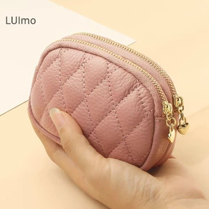 Luimo Thời Trang Mới Lưới Dây Kéo Tiền Xu Ví Nữ Túi Đựng Thẻ SBS