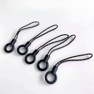 Vòng tròn nhỏ phụ kiện khóa dây điện thoại, đầu dây đen, vỏ điện thoại, dây buộc trang sức, bán trực tiếp tại nhà máy