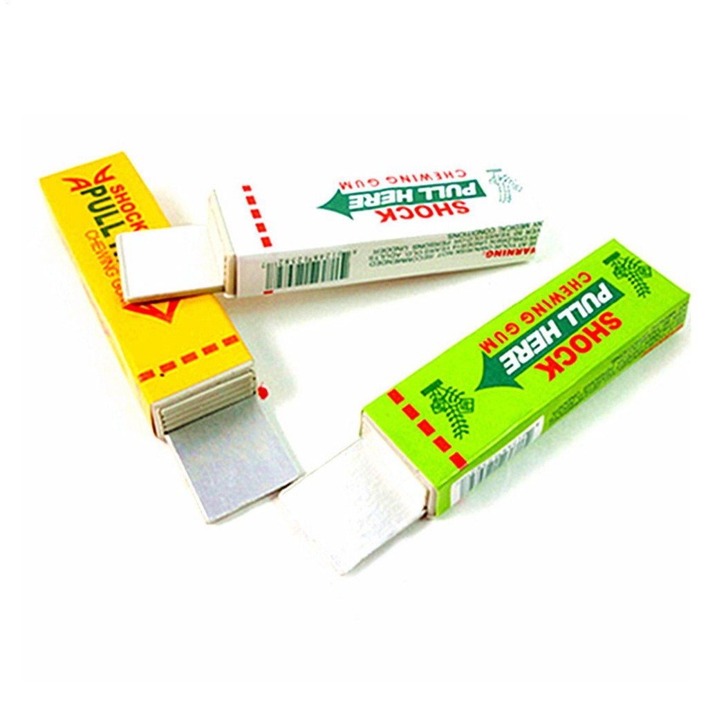 Điện Shocker Gum Điện Nhai Kẹo Cao Su Joke Prank Ngộ nghĩnh Đồ Chơi Prank Sáng Tạo Trò Chơi Sốc Ngày Cá Tháng Tư Prank Đồ Chơi Sốc wipqsvn