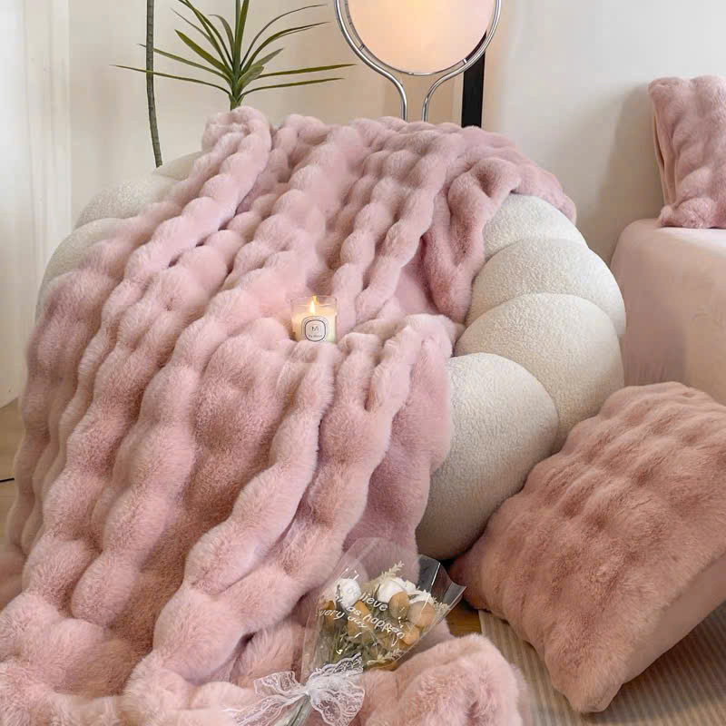 (CH498) Chăn Lông Chồn Với Thiết Kế Đẳng Cấp , Qúy Phái , Sang Trọng , Tinh Tế - Memminbedding Luxury