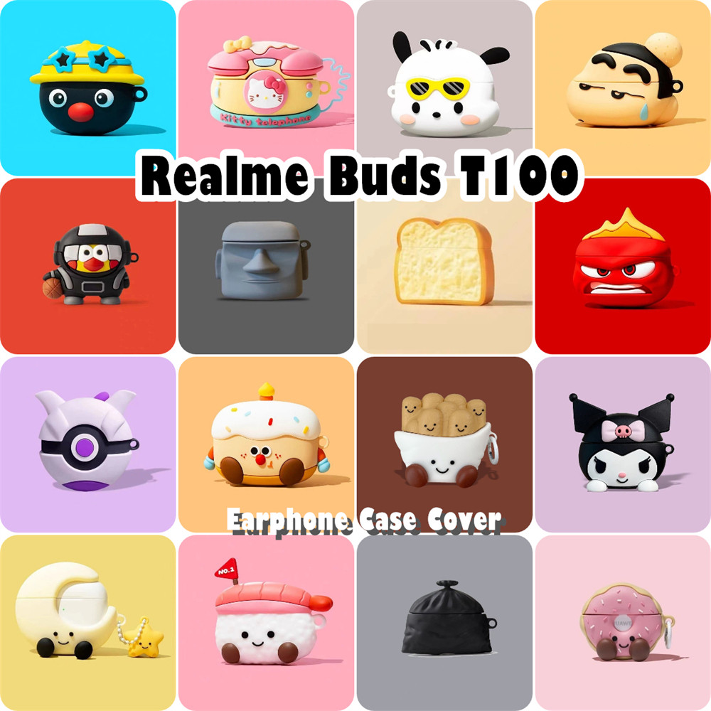 [Ngôi sao tương lai] Dành cho vỏ Realme Buds T100 Vỏ silicon mềm Vỏ tai nghe hoạt hình mát mẻ NO.2