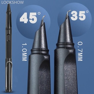 Lookshow 0.7 / 1.0mm Nghệ Sĩ Đường Cong Bút Nhọn Bút Cứng Nib Thư Pháp Bút Chữ Ký Bút Thực Hành Học Sinh Viết Bút Trường Văn Phòng Vật Dụng Văn Phòng Phẩm W7X3