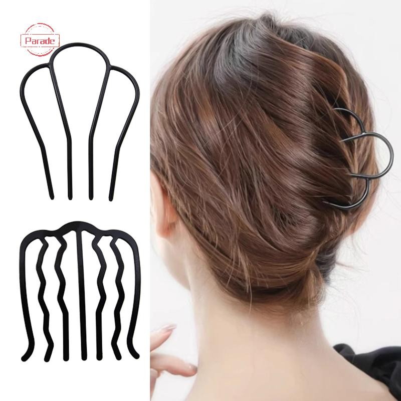 Diễu Hành 1 Chiếc Bé Gái Kim Loại Đen Kẹp Tóc Cho Nữ Kẹp Tóc Lược Lộn Xộn Bun Kẹp Tóc Kẹp Bên Lược Updo Gậy Tạo Kiểu Tóc Dụng Cụ VN