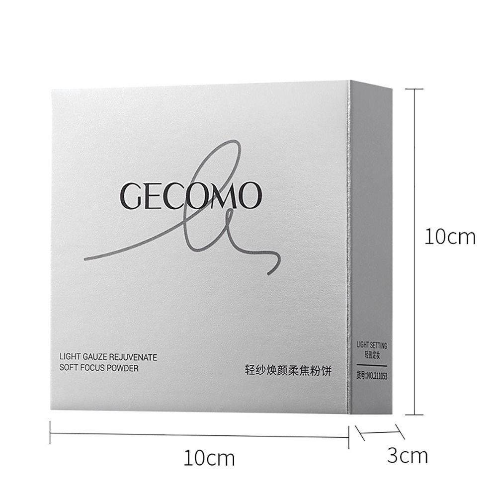 EBINLANDS Makeup Setting Pancake, Bột ép lấy nét mềm chống thấm nước mờ, Vỏ di động Blemishes Chống mồ hôi Làm sáng da Set Up Powder Daily Makeuo
