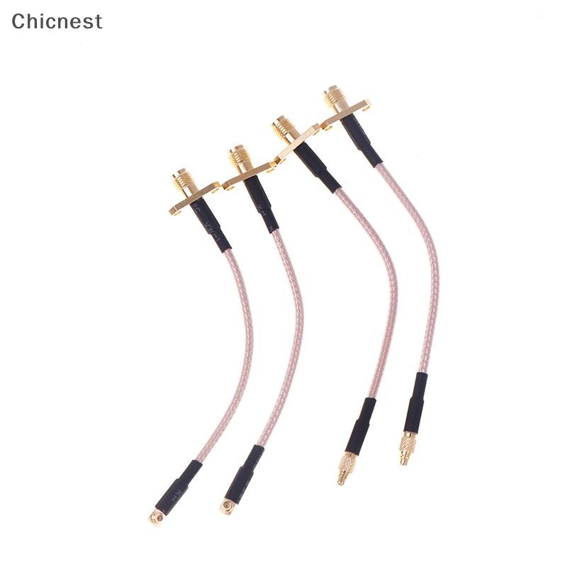 [Chc] 1PC MMCX Sang SMA / RP-SMA Bảng điều khiển mặt bích nữ RG316 Dây nối dài ăng-ten FPV cho TBS Uniify PandaRC VTX [VN]