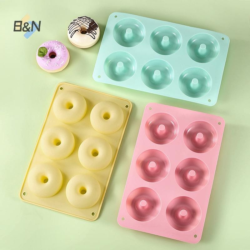 B & N 1 6 Bánh Donut Khuôn Silicon DIY Nhà Bếp Nướng Khuôn Khay Nướng Bánh Donut Làm Kẹo Khuôn Trang Trí Bánh Phụ Kiện.