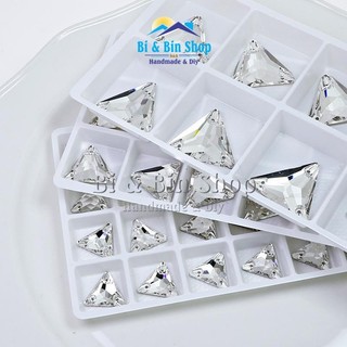 Đá Kết Pha Lê Hình Tam Giác Dùng Trang Trí, Đính Kết Trang Phục, Làm Phụ Kiện Thời Trang