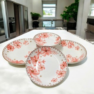 DĨA TRÒN ẢO HOA DỪA HỒNG HOA VĂN 4D - SIZE 6,7,8,9 - Trường An VN