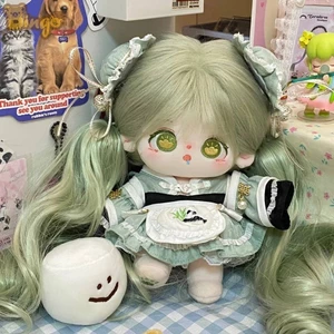【Bingo】Búp bê cotton 20 cm có bộ xương, búp bê mặc đồ dễ thương [tặng 1 váy trượt ngẫu nhiên] đồ chơi nhồi bông, búp bê hình người có tóc, quà sinh nhật (0270-10)