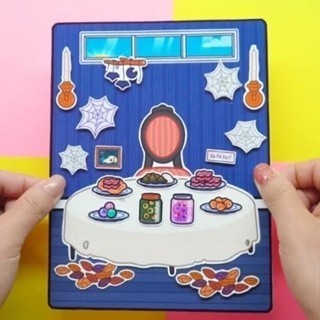 Đồ Chơi Bé Gái Ngôi Nhà Búp Bê Tocaboca Wednesday Quite Book Đồ Chơi Montessori H20N