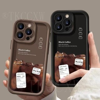 Ốp Cà Phê Đá Mỹ Cho Xiaomi 12T 14 Ultra 13 12 13T Pro 12 13 Lite Mi 11 Lite Mi 9T Pro Chống Sốc Đơn Giản Màu Trơn Mắt Thiên Thần Vỏ Điện Thoại