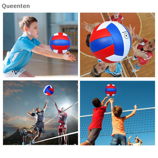 Cuộc thi bóng chuyền Queenten Bóng chuyền PVC Kích thước 5 cho bãi biển Cắm trại ngoài trời Bóng chuyền Huấn luyện trò chơi trong nhà QT