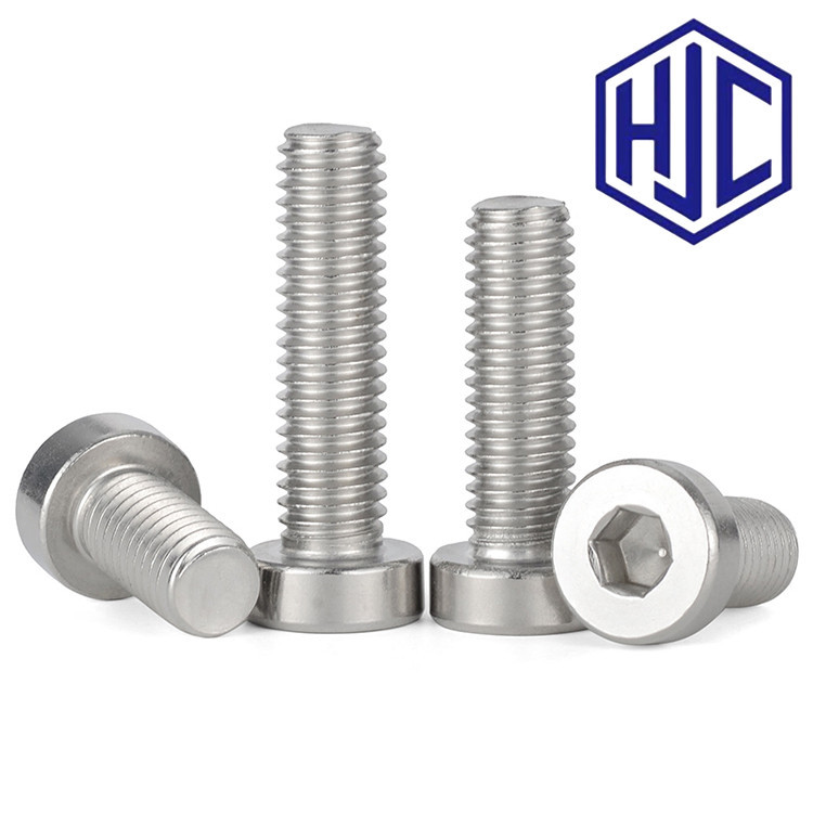 M2 / M3 / M4 Đầu thấp/đầu mỏng Ốc lục giác inox Mạ niken Bulong lục ...