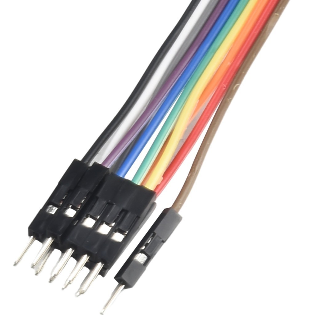 Bộ kẹp móc kim 25cm 10 Bộ phân tích Logic 5 màu Đầu dò kẹp cáp