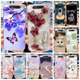 Dành Cho Samsung Galaxy A80 Vỏ SM-A805F SM-A805N Vỏ Bướm Đáng Yêu Phi Hành Gia Silicon Mềm Ốp Lưng Điện Thoại Samsung A90 Vỏ