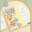 GAVESTO 5 Cái / bộ Thư Mục Tập Tin A4, Giấy Kiểm Tra Lưu Trữ Dung Tích Lớn Túi Tập Tin, Capybara Chống Thấm Nước Snap-fastener PP Túi Tài Liệu Trường Văn Phòng