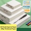 GREA 50 Tờ / bộ Giấy đặc biệt Pastel Dầu, Giấy vẽ sơn dầu dày vuông 200g, Giấy vẽ trống đa kích thước chất lượng cao Graffiti màu nặng