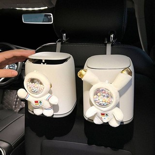 Push Bullet Cover Thùng rác ô tô có thể sáng tạo Phi hành gia treo Hộp lưu trữ