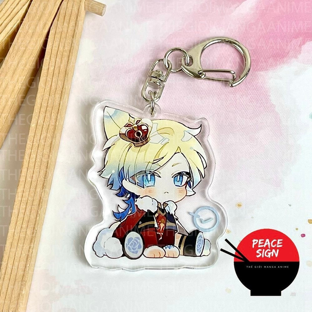 Móc khóa BLUE LOCK COUPLE ISAGI Yoichi KAISER Michael quà tặng in hình anime chibi Mica trong acrylic